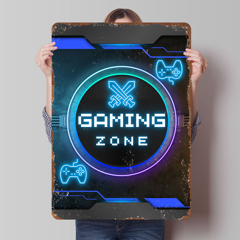Retro Gaming Zone - Gaming Zone – Neon Gamer Room