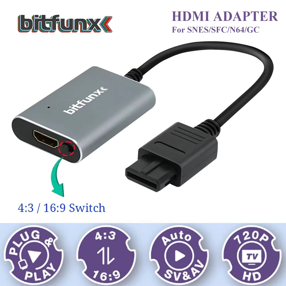 Retro Gaming Video - Bitfunx 720P Svideo / AV To
