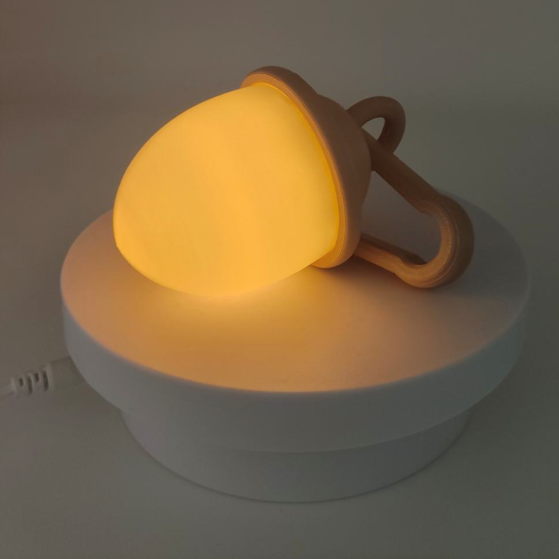 Retro Gaming Keychain - Game Legends Zeldaed Korok Acorn Lamp