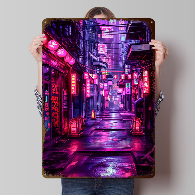 Retro Gaming Tokyo - Tokyo Nights Cyberpunk Poster Customized Vintage