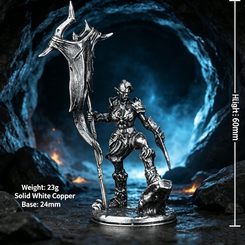 Retro Gaming Expo - Orc Warrior Miniature Metal Figurine Fantasy