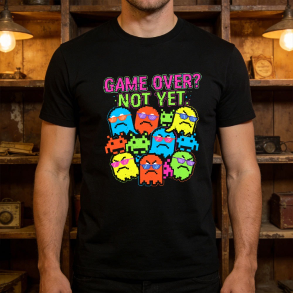 Retro Gaming Meme - Game Over Not Yet Funny Retro