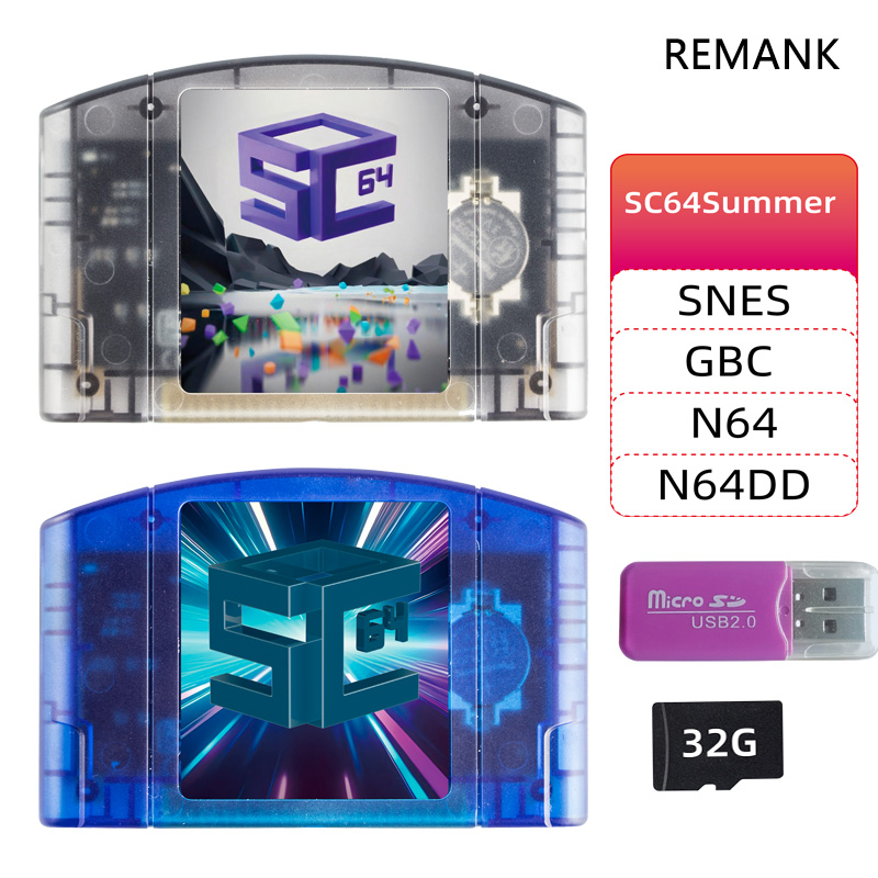 Retro Gaming Machine - REMANK 5000-in1 SC64Summer SC64 Game Card