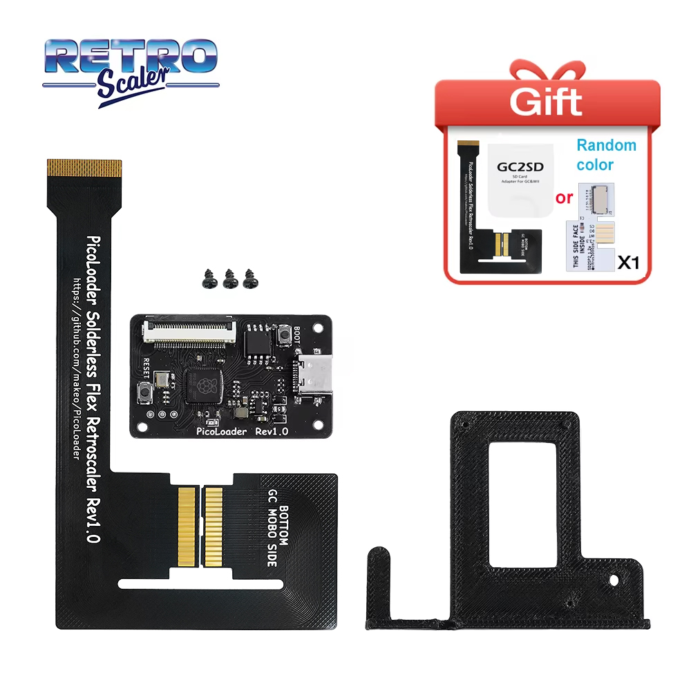 Retro Gaming Raspberry Pi - RetroScaler Black PicoLoader Flex Cable No