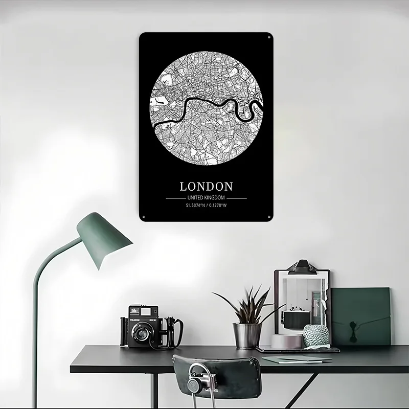 London City Map Tin Plaque Pos - đánh giá và giá Retro Gaming London