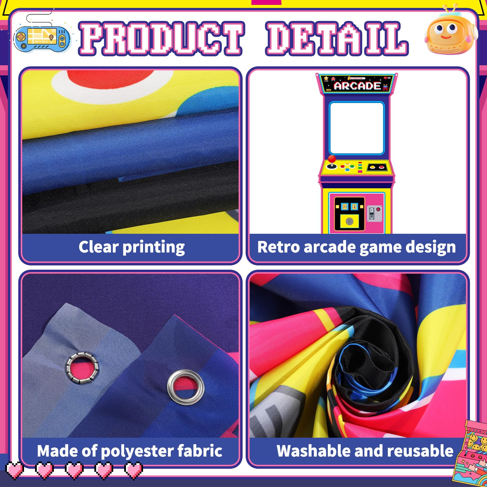 Retro Video Gaming Fabric Arca - đánh giá và giá Gaming Retro Arcade