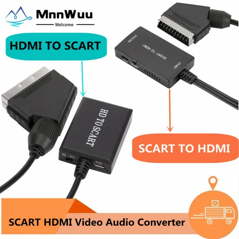 1080P HDMI-Compatible To SCART - đánh giá và giá Scart To Hdmi