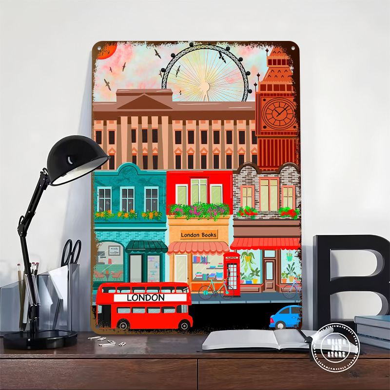 London Travel Tinplate Poster  - đánh giá và giá Retro Gaming London