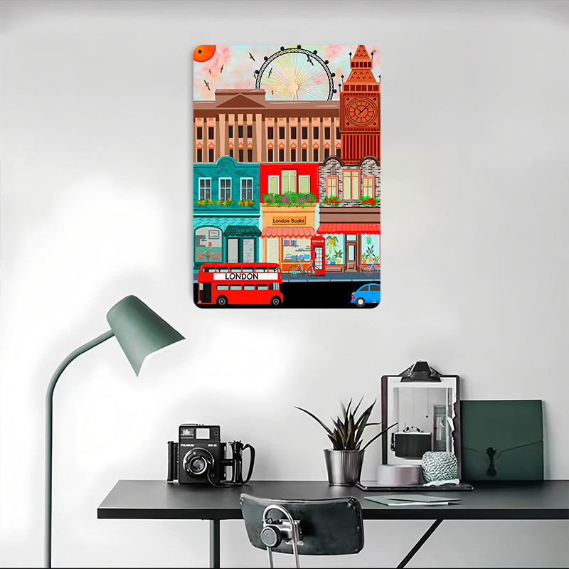London Travel Tinplate Poster  - đánh giá và giá Retro Gaming London
