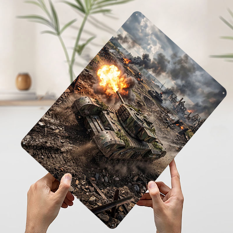 Tank Firing in War Zone Poster - đánh giá và giá Retro Gaming Zone