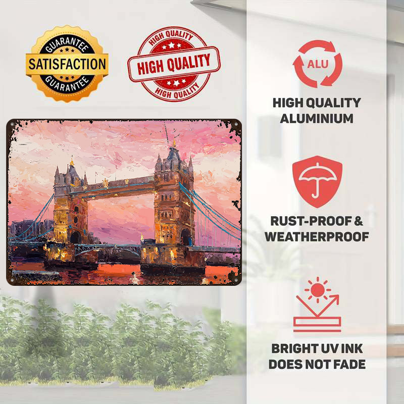 Travel to London Metal Poster  - đánh giá và giá Retro Gaming London