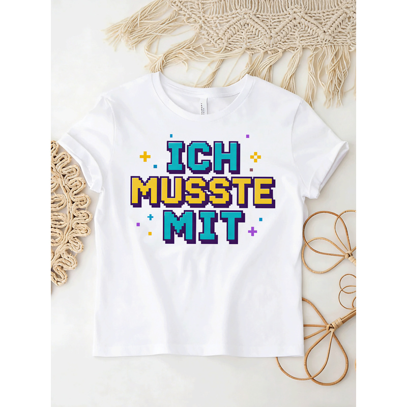 Ich Musste Mit German Meme T-S - đánh giá và giá Retro Gaming Meme