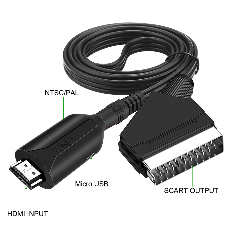 HDMI-Compatible to SCART Cable - đánh giá và giá Scart To Hdmi