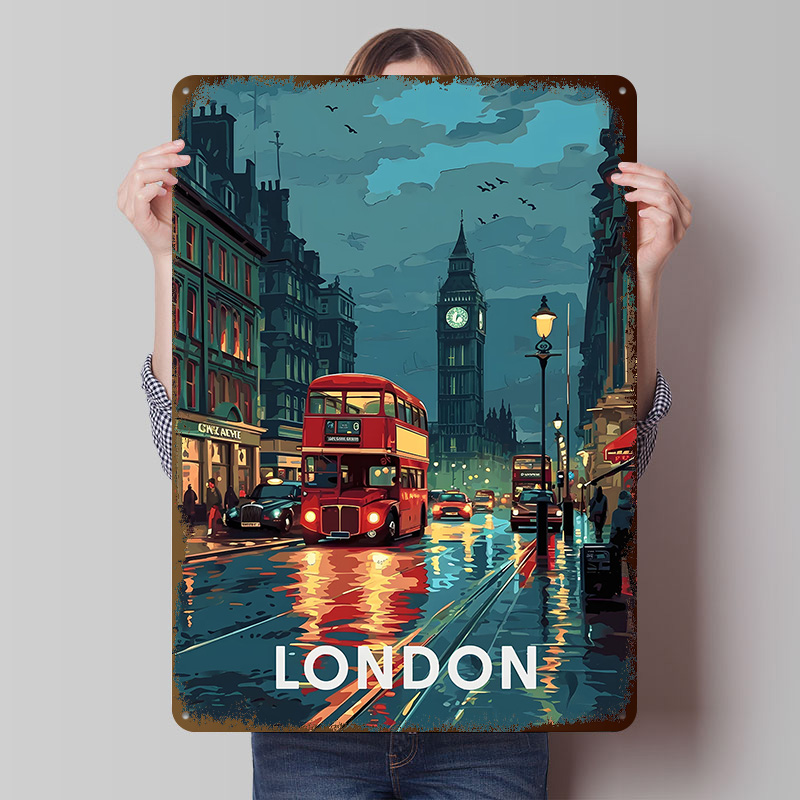 London Big Ben Tinplate Poster - đánh giá và giá Retro Gaming London