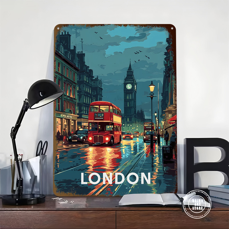 London Big Ben Tinplate Poster - đánh giá và giá Retro Gaming London