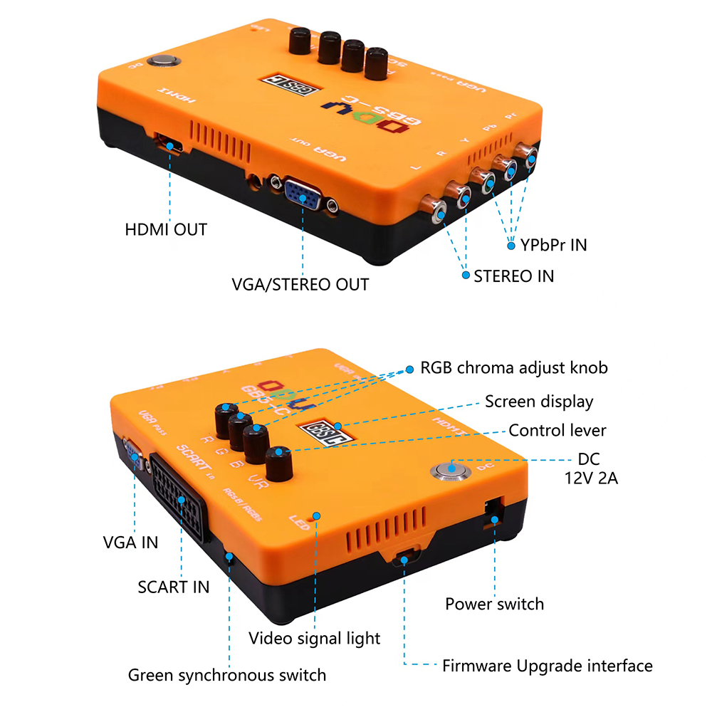 ODV-GBS-C Component/VGA/Scart  - đánh giá và giá Scart To Hdmi