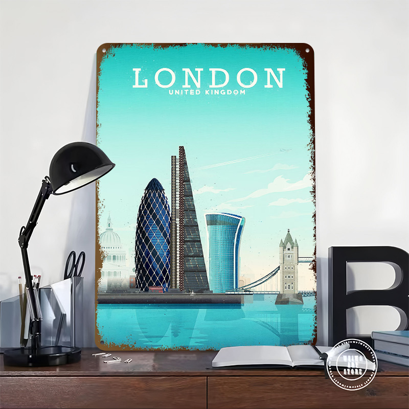 London Travel Metal Poster Cus - đánh giá và giá Retro Gaming London