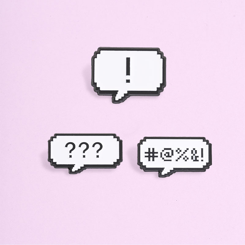 Retro Pixel Chat Bubble Enamel - đánh giá và giá Retro Gaming Meme