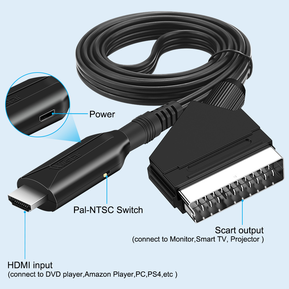 SCART To HDMI-compatible /HDMI - đánh giá và giá Scart To Hdmi