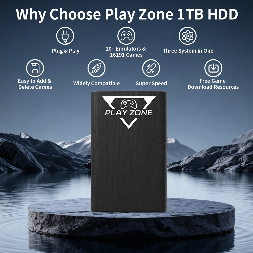 Play Zone 1TB Portable Gaming  - đánh giá và giá Retro Gaming Play Zone