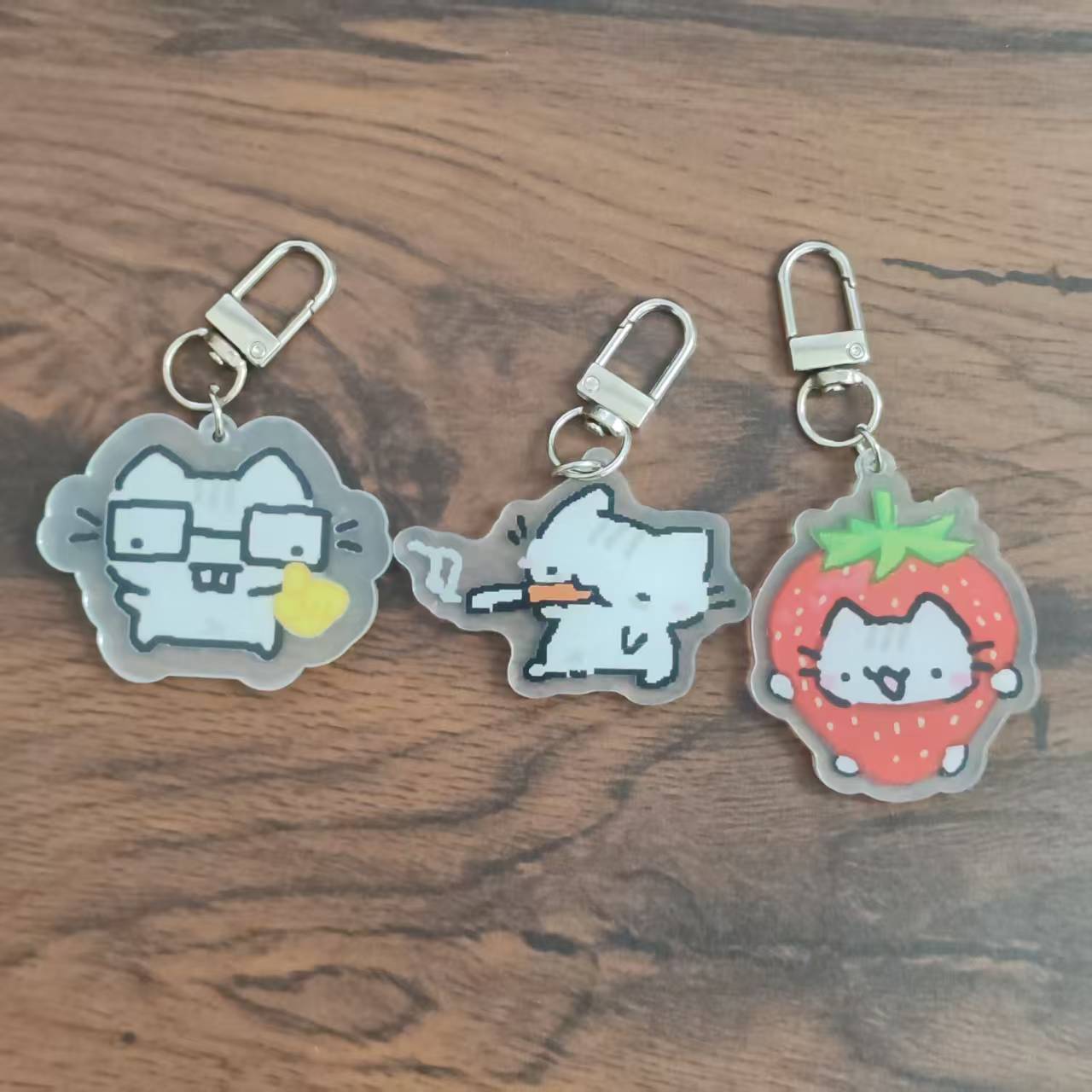 2d Flat Pixel Cat Keychain - G - đánh giá và giá Retro Gaming Keychain