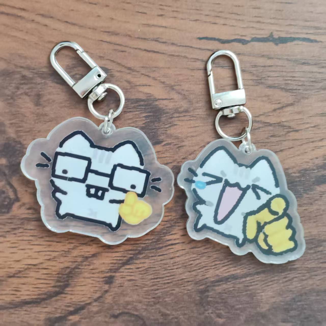 2d Flat Pixel Cat Keychain - G - đánh giá và giá Retro Gaming Keychain
