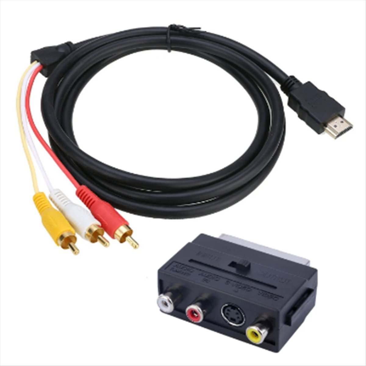 (A32M) 2-In-1 Adapter Cable HD - đánh giá và giá Scart To Hdmi