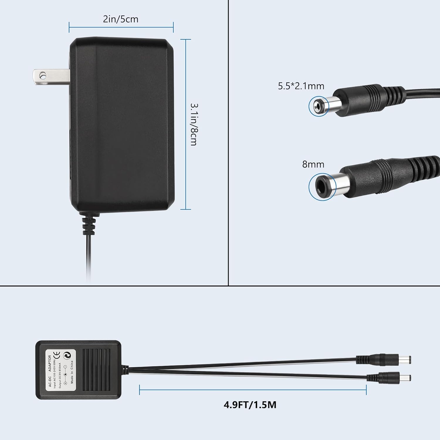US Plug 3 in 1 AC Power Supply - đánh giá và giá Retro Gaming Cables