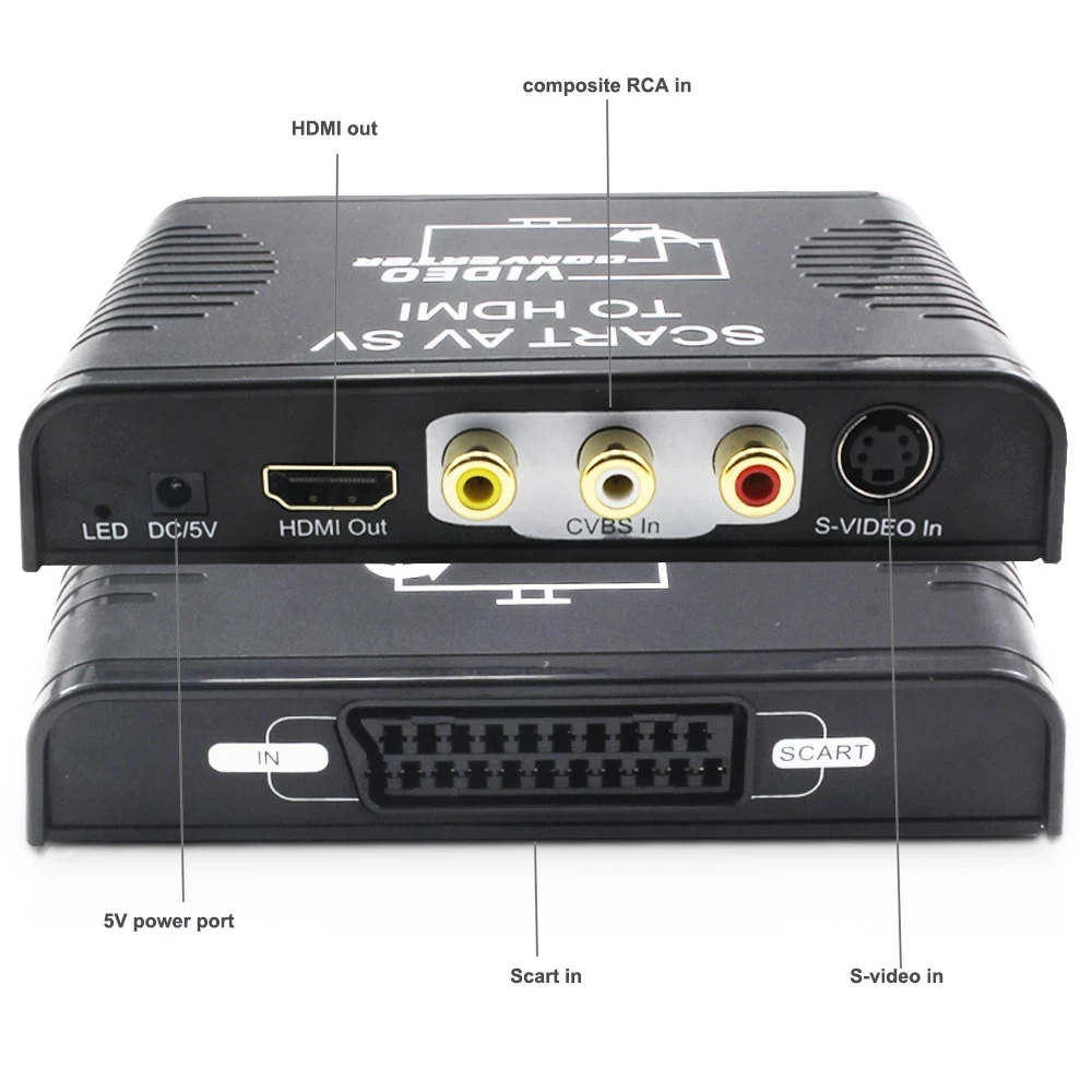 S-video composite AV Scart to  - đánh giá và giá Scart To Hdmi