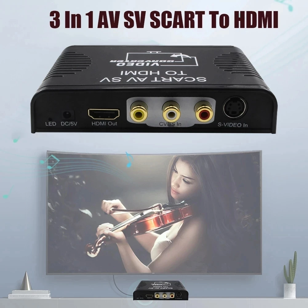 S-video composite AV Scart to  - đánh giá và giá Scart To Hdmi